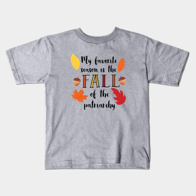 Fall of the Patriarchy Kids T-Shirt by Jen Talley Design